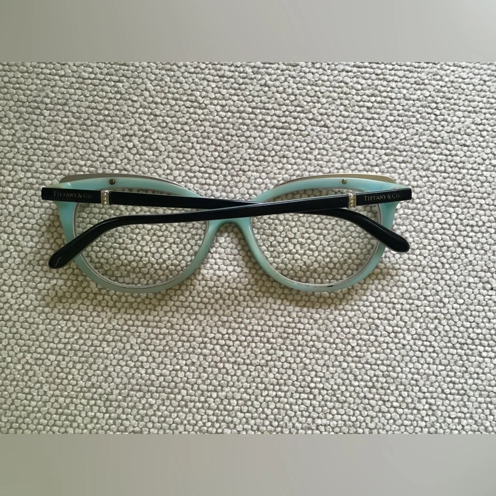 Tiffany & Co. TF 2147-B 8055 Crystals 52 Polished Black/Tiffany Blue